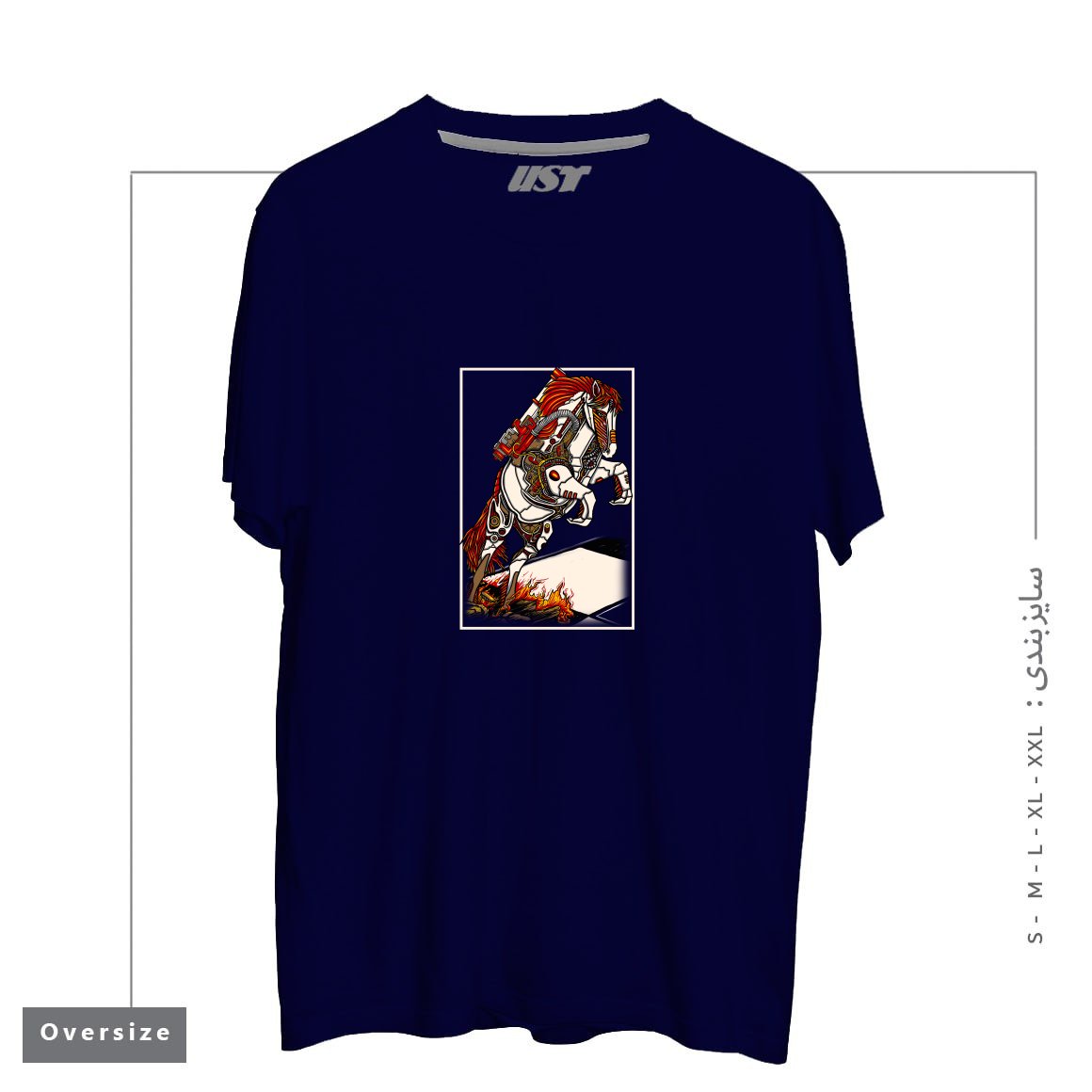 تیشرت اورسایز طرح THE DARKNESS KNIGHT