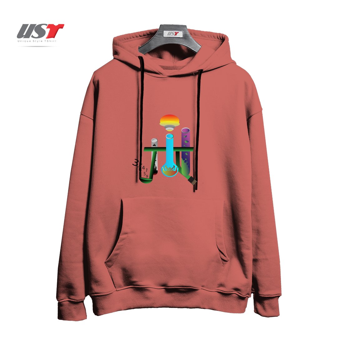 طرح CHEMPI هودی اورسایزرنگ آجری