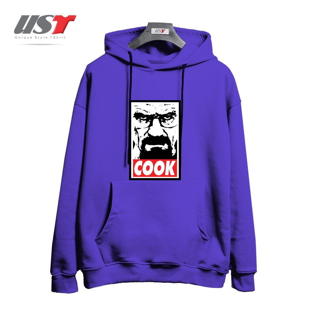 طرح COOK هودی اورسایزرنگ بنفش