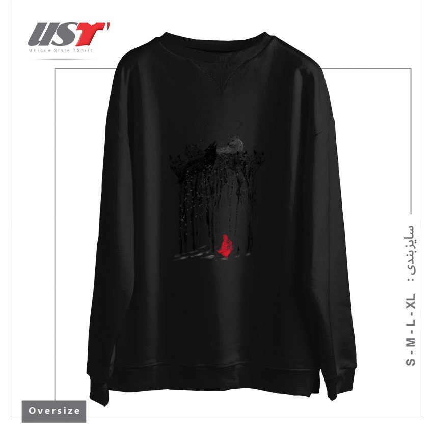 سوییشرت اورسایز طرح INTO THE WOODS - 38SUNSETS