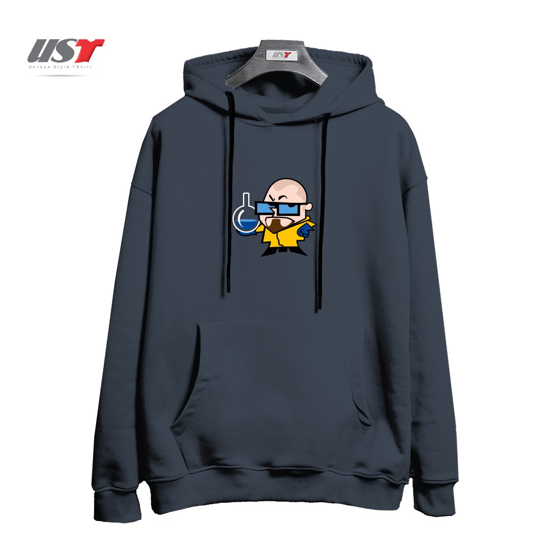 طرح DEXTER WHITE هودی اورسایزرنگ دودی