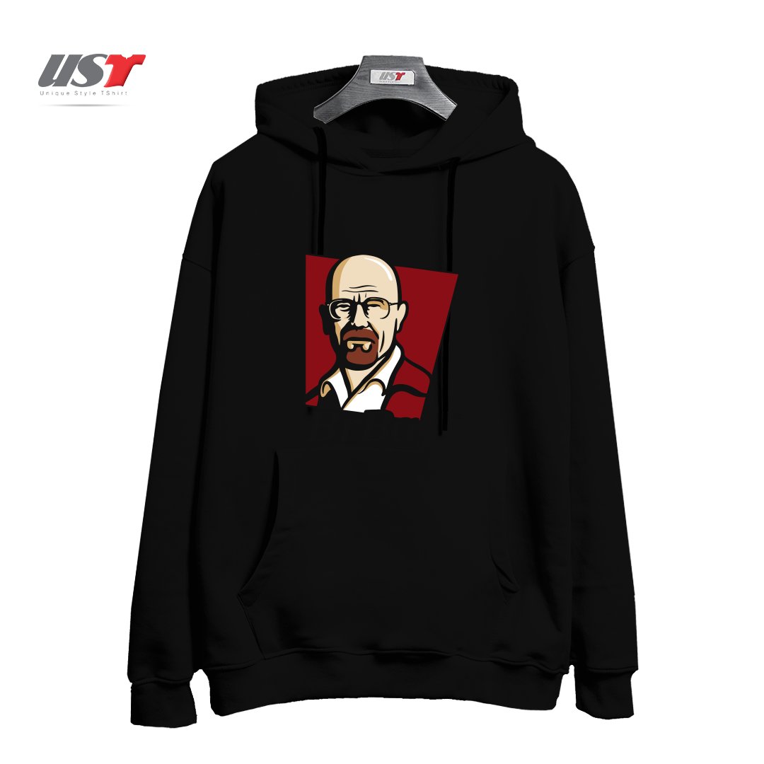 طرح WALTER WHITE BREAKING BAD هودی اورسایزرنگ مشکی