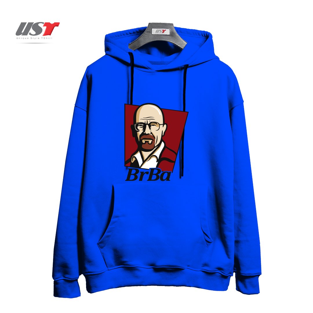 طرح WALTER WHITE BREAKING BAD هودی اورسایزرنگ آبی شالی