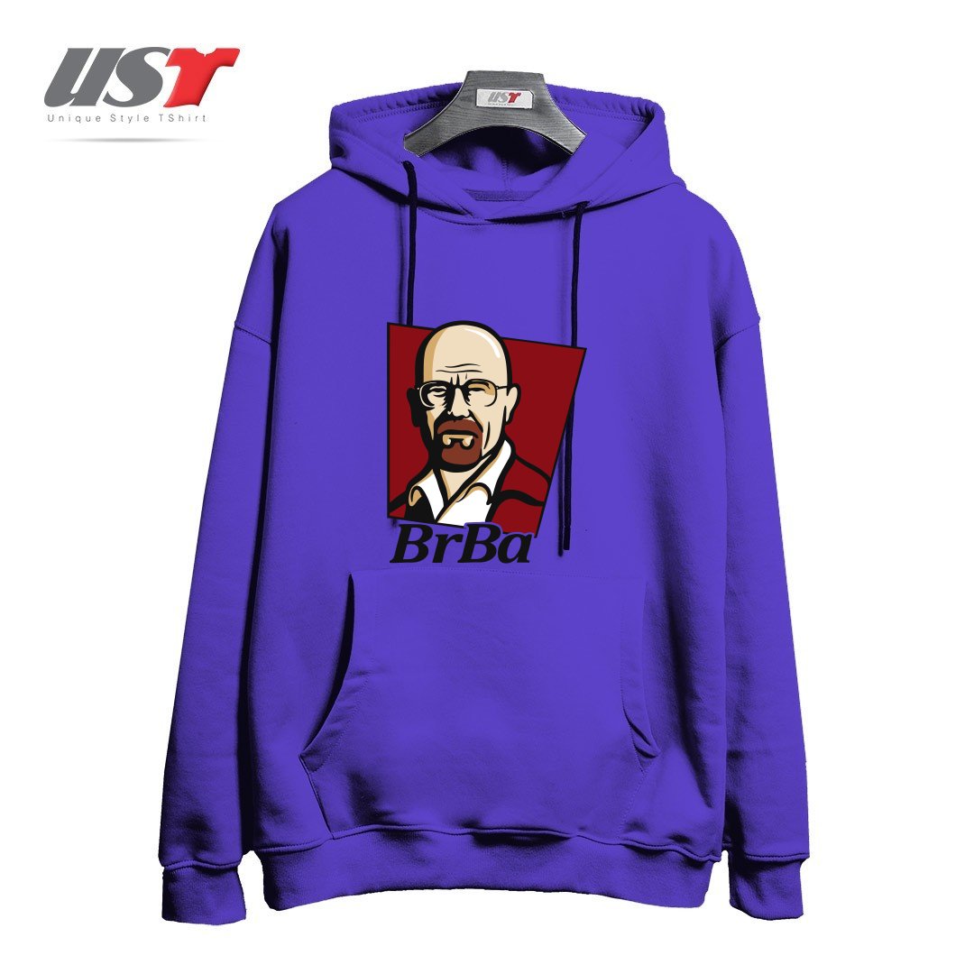 طرح WALTER WHITE BREAKING BAD هودی اورسایزرنگ بنفش