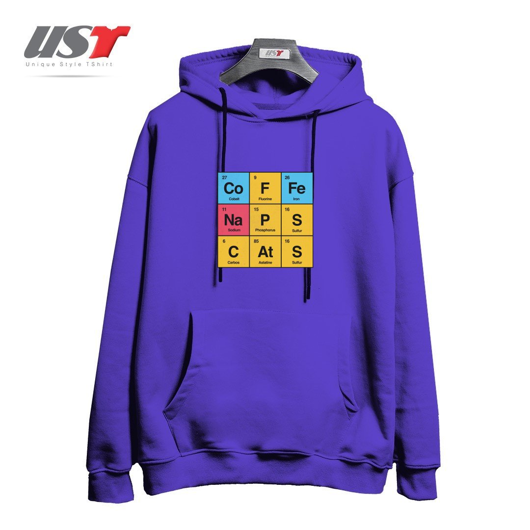 طرح SCIENCE, NAPS & CATS BY TOBE FONSECA هودی اورسایزرنگ بنفش