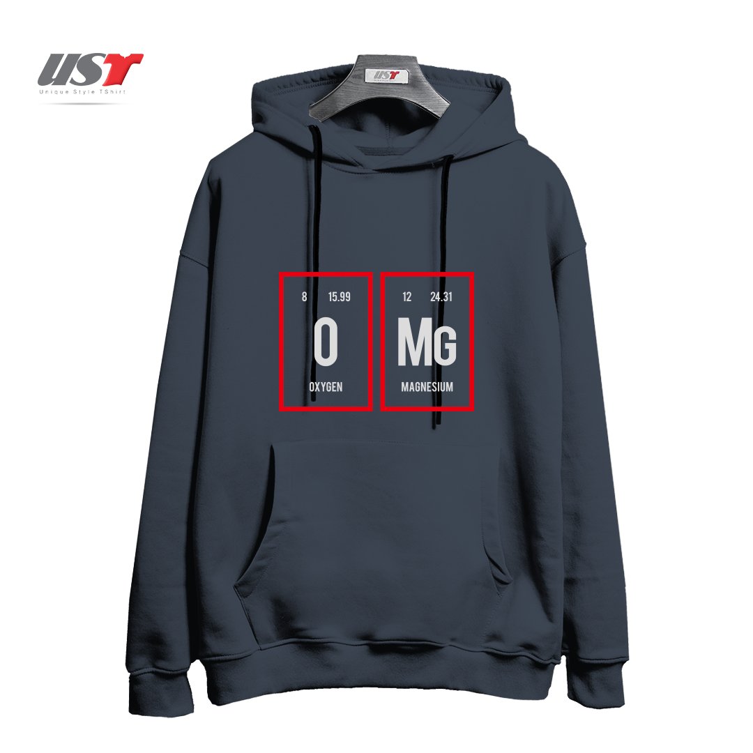 طرح OMG - PERIODIC TABLE OF ELEMENTS هودی اورسایزرنگ دودی