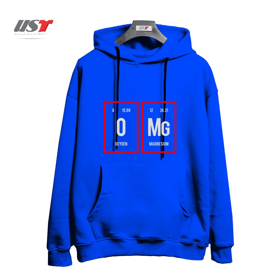 هودی اورسایز طرح OMG - PERIODIC TABLE OF ELEMENTS