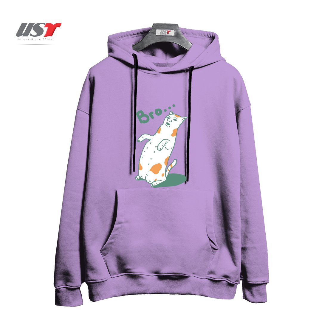 هودی اورسایز طرح CAT BRO...244