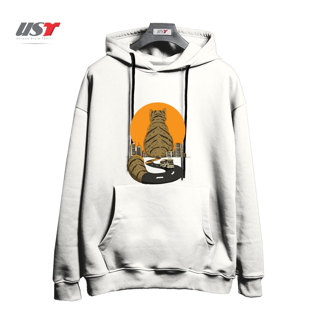 هودی اورسایز طرح CAT CITY