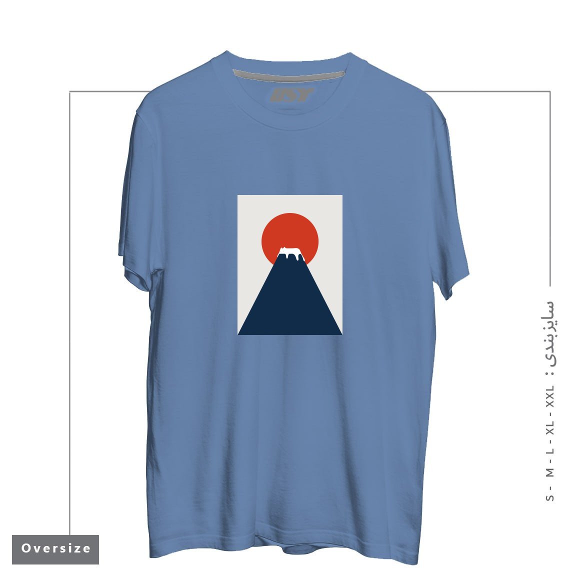 تیشرت اورسایز طرح CAT LANDSCAPE 5