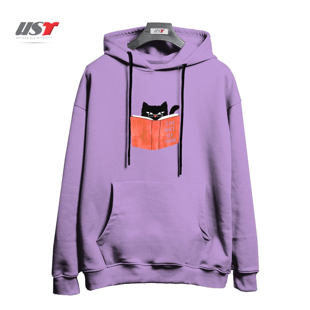 طرح DIABOLIC CAT هودی اورسایزرنگ یاسی