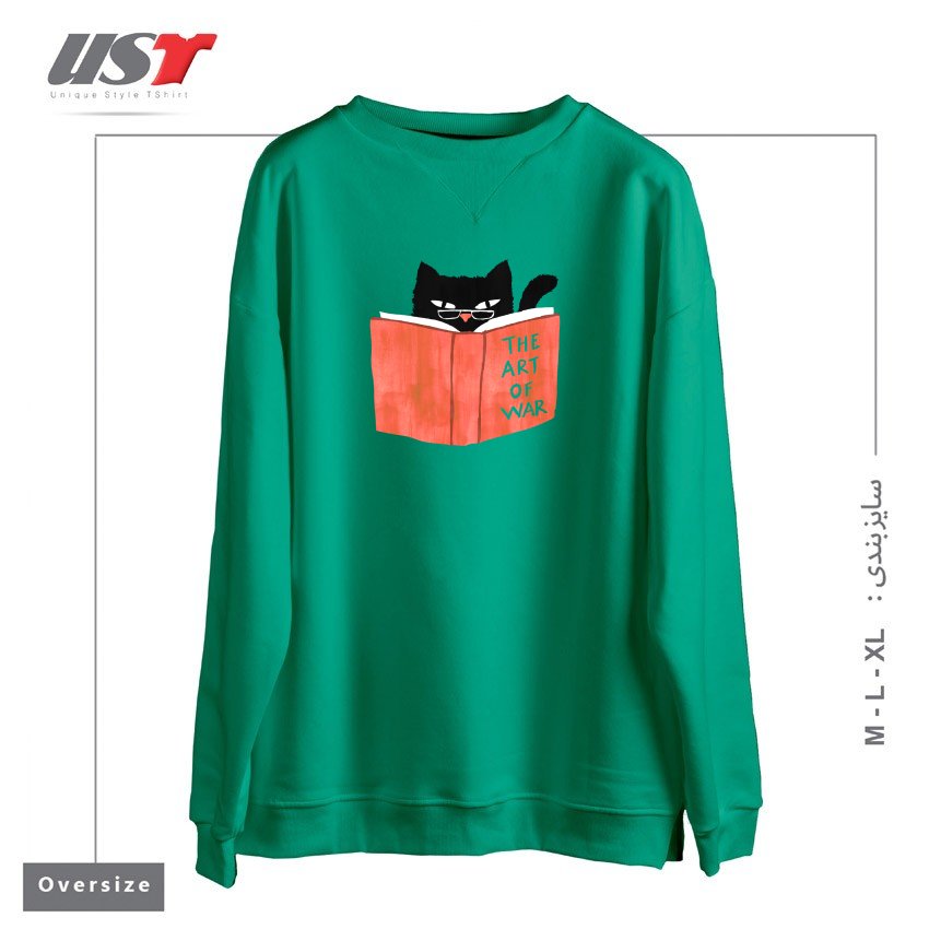 سوییشرت اورسایز طرح DIABOLIC CAT