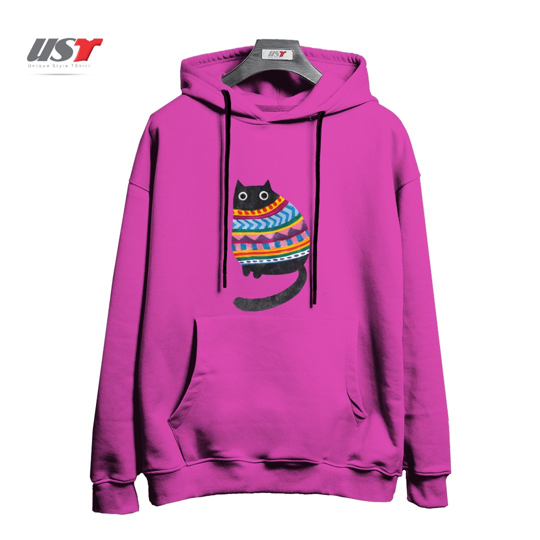 هودی اورسایز طرح WINTER WOOLY