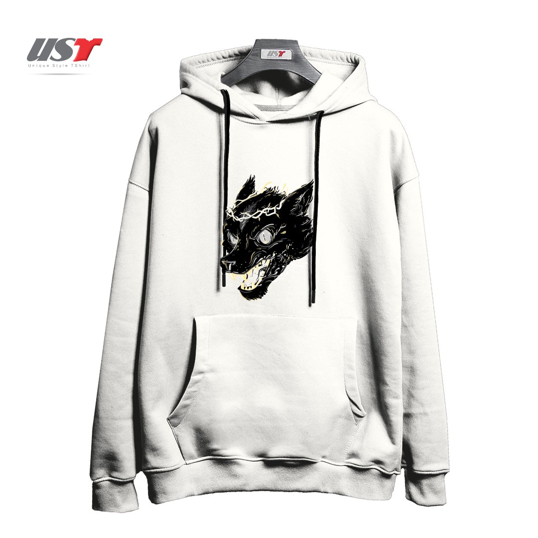 طرح PRINCE FENRIR هودی اورسایزرنگ سفید