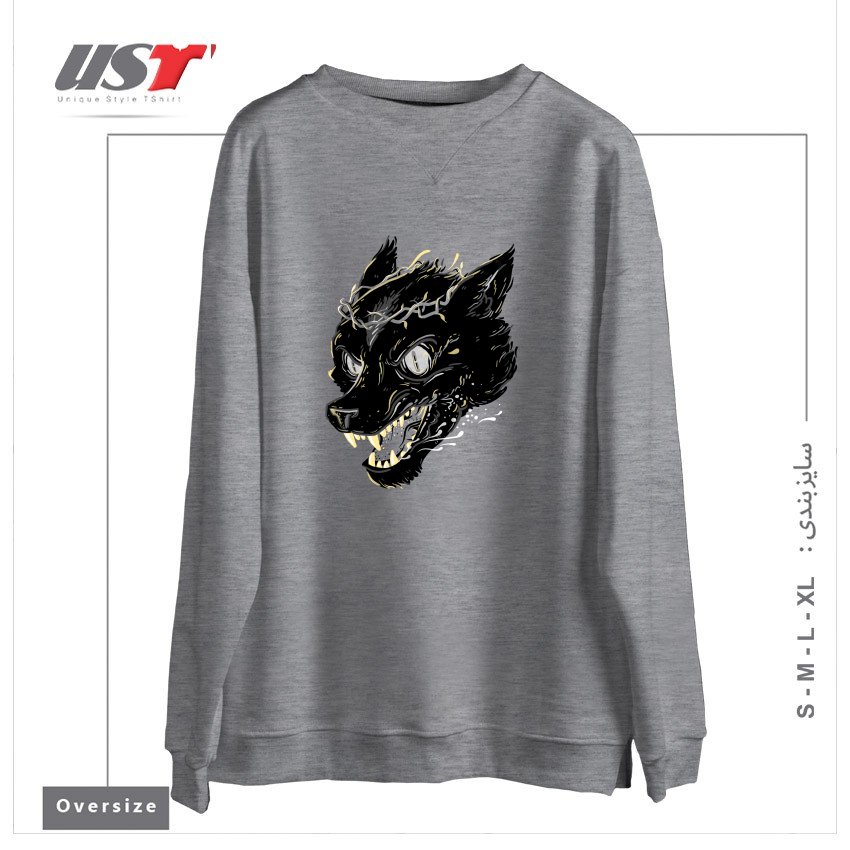 سوییشرت اورسایز طرح PRINCE FENRIR