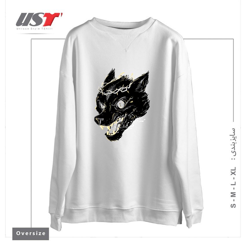 سوییشرت اورسایز طرح PRINCE FENRIR