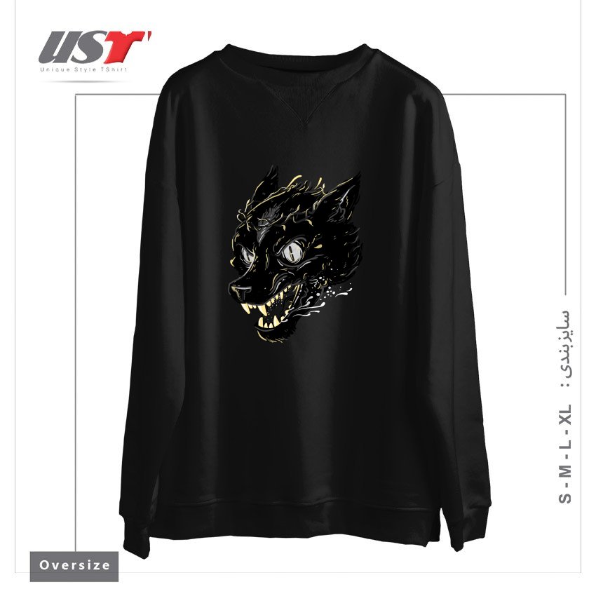 سوییشرت اورسایز طرح PRINCE FENRIR