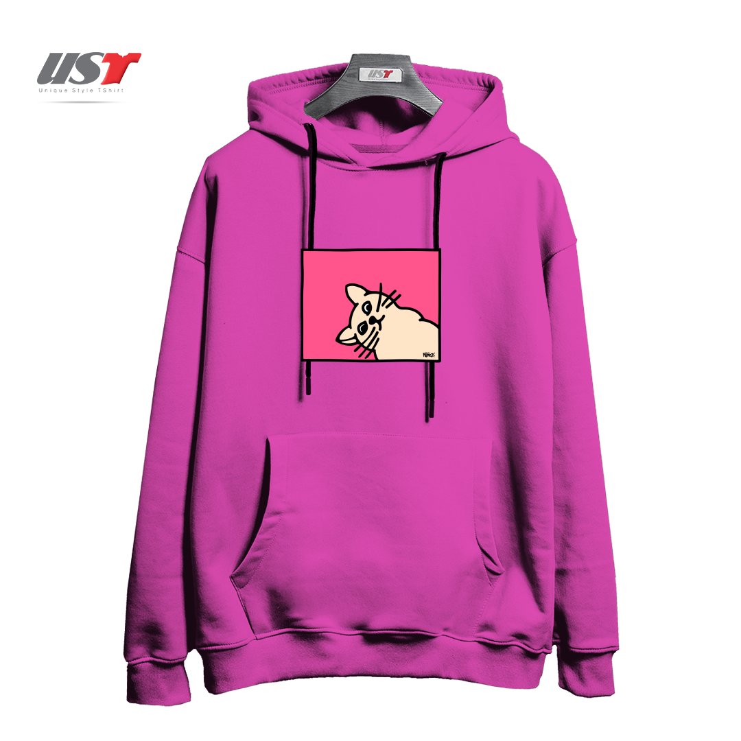 هودی اورسایز طرح STAY CURIOUS