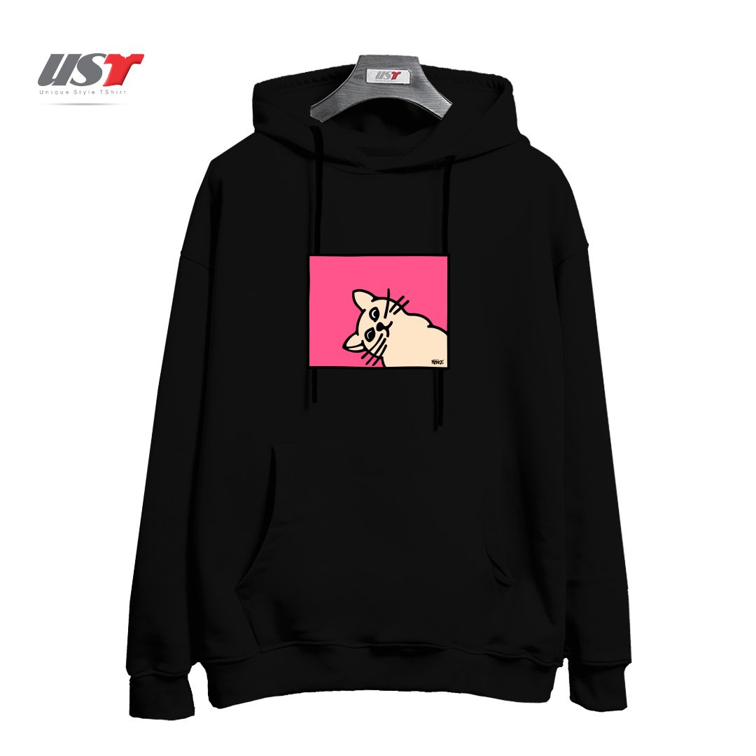 هودی اورسایز طرح STAY CURIOUS