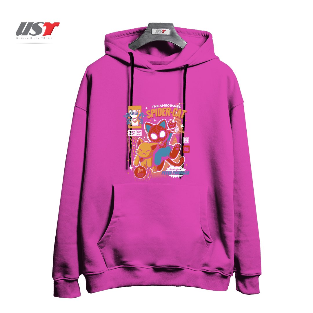 هودی اورسایز طرح SPIDER CAT