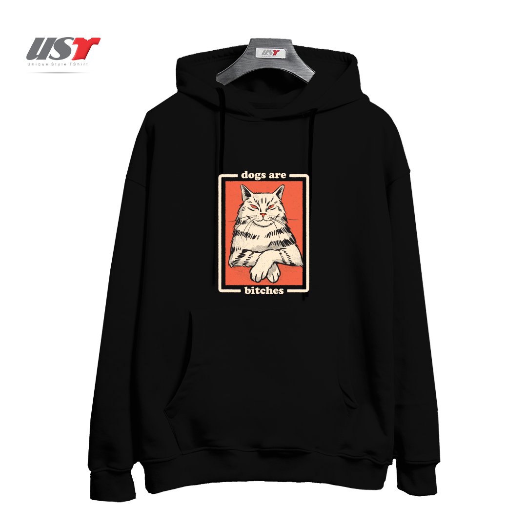 هودی اورسایز طرح DOGS ARE...