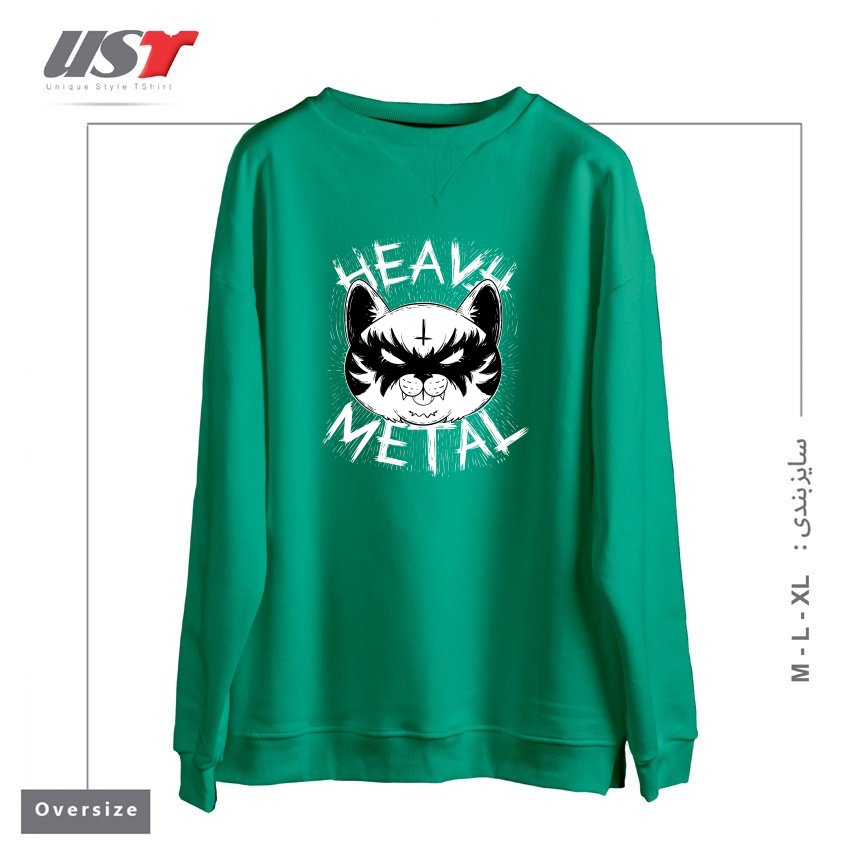 سوییشرت اورسایز طرح HEAVY METAL