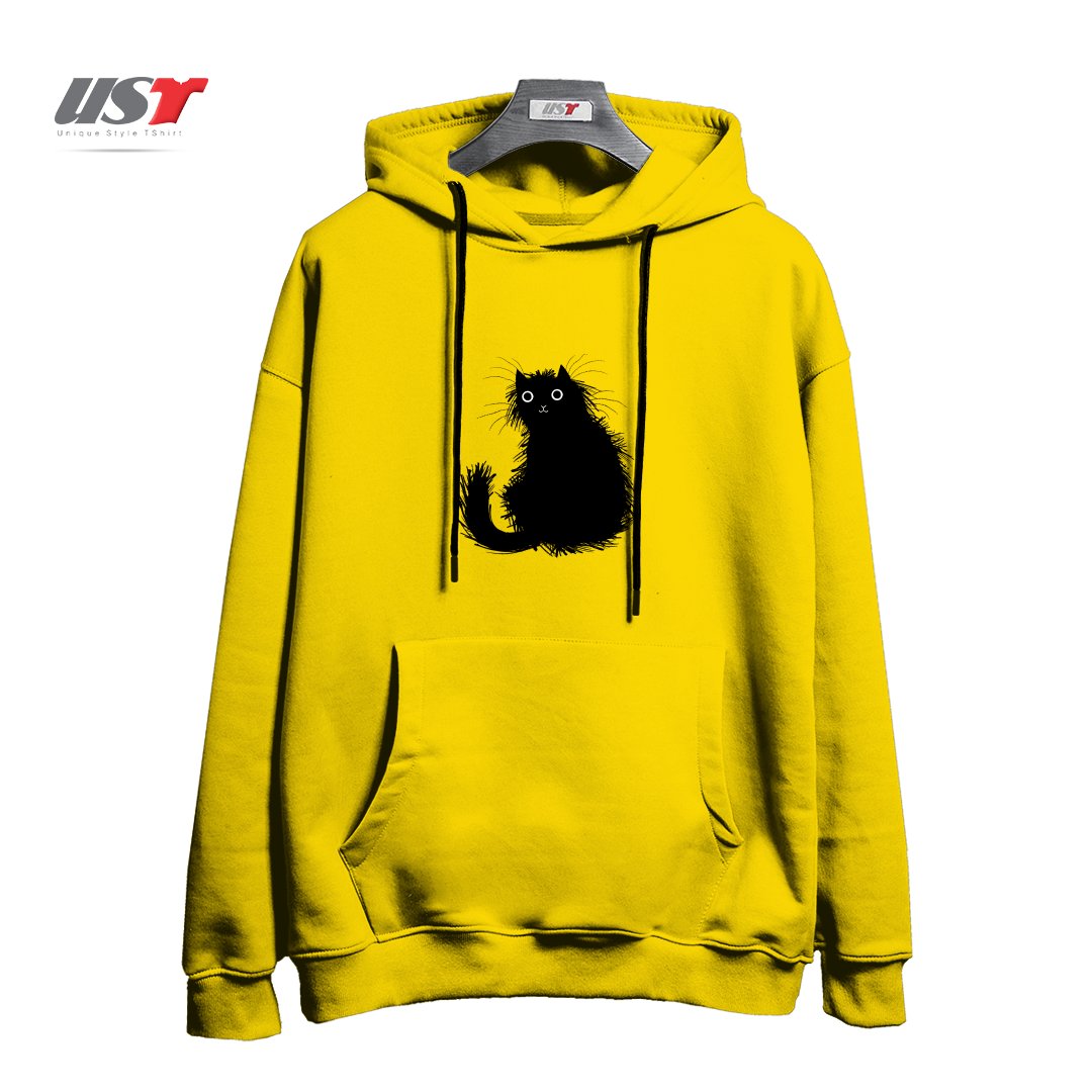 طرح MOGGY هودی اورسایزرنگ زرد