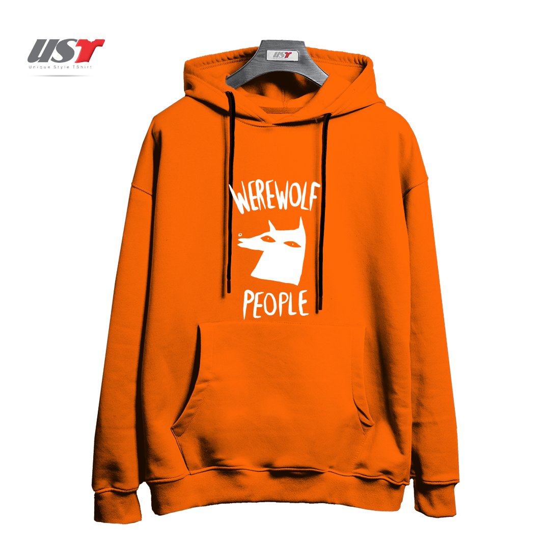 طرح WEREWOLF PEOPLE -VERSION ONE هودی اورسایزرنگ نارنجی