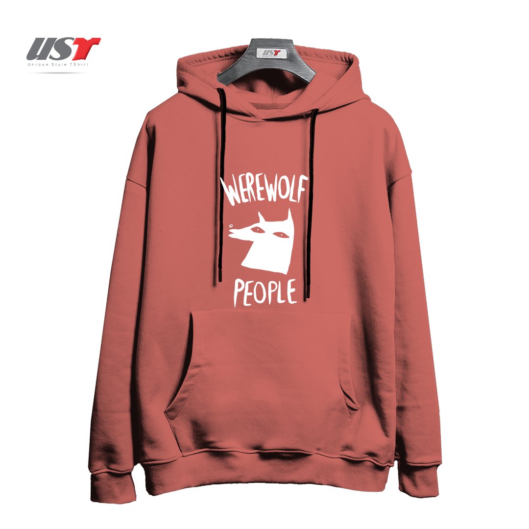 طرح WEREWOLF PEOPLE -VERSION ONE هودی اورسایزرنگ آجری