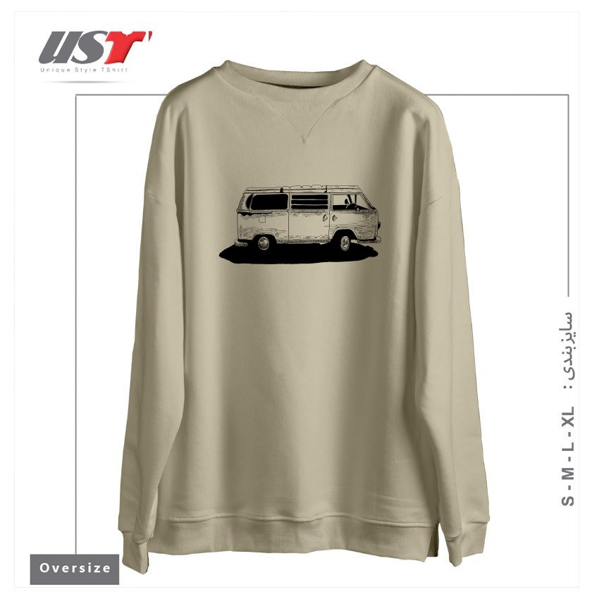 سوییشرت اورسایز طرح VW BUS