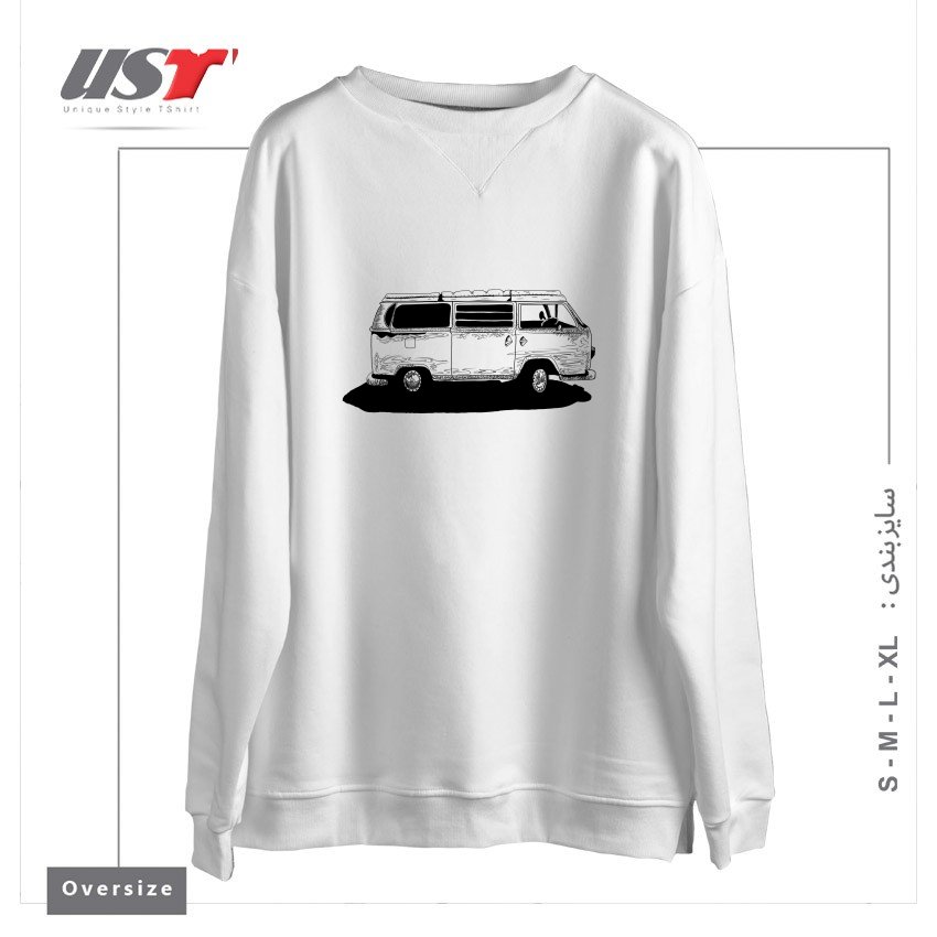 سوییشرت اورسایز طرح VW BUS