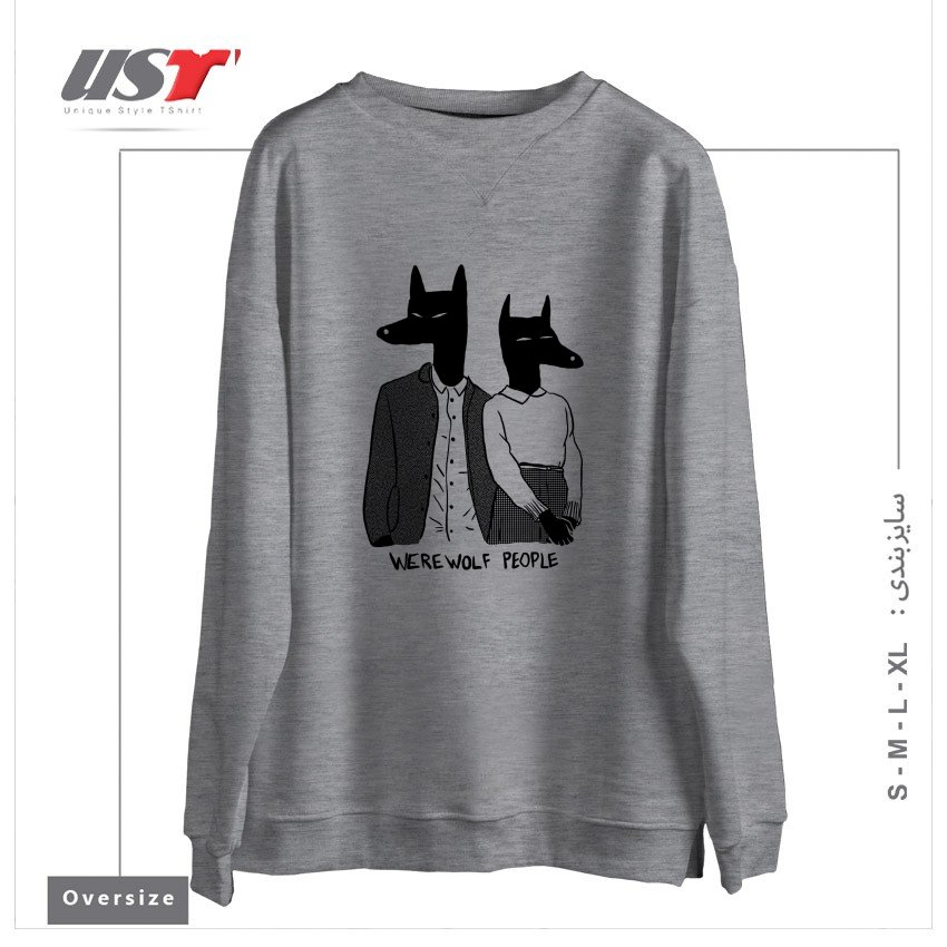 سوییشرت اورسایز طرح WEREWOLF PEOPLE