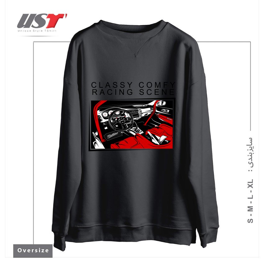 طرح HONDA CIVIC TYPE-R RACING INTERIOR سوییشرت اورسایزرنگ دودی