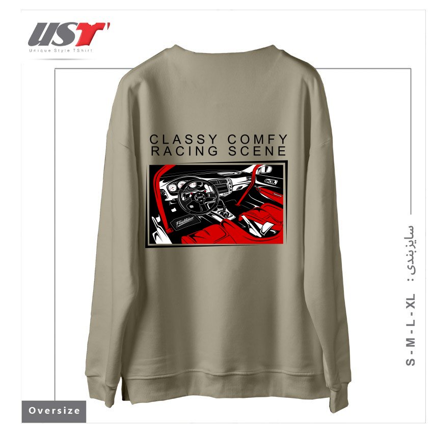 طرح HONDA CIVIC TYPE-R RACING INTERIOR سوییشرت اورسایزرنگ نخودی