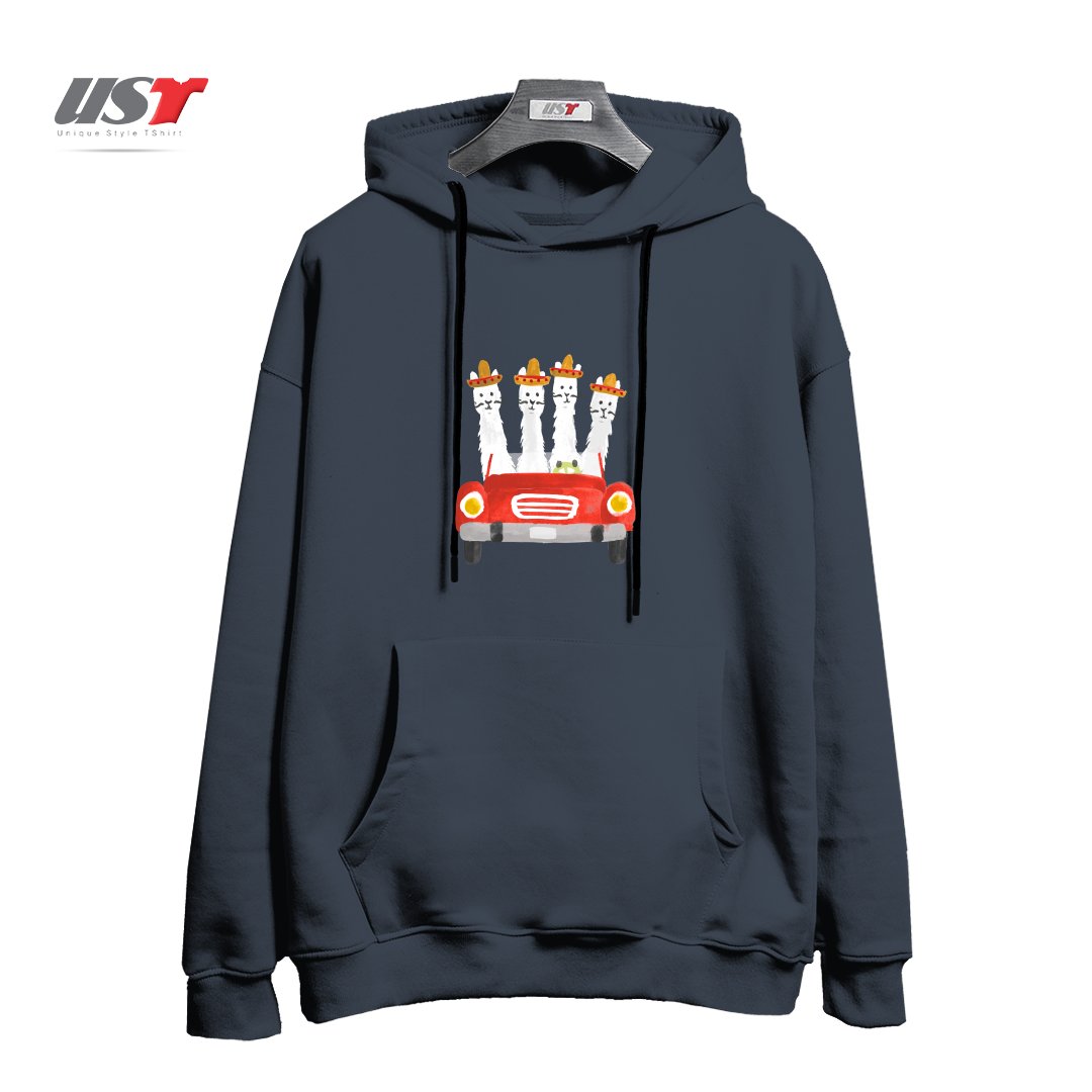 طرح LLAMAS ON A ROADTRIP هودی اورسایزرنگ دودی