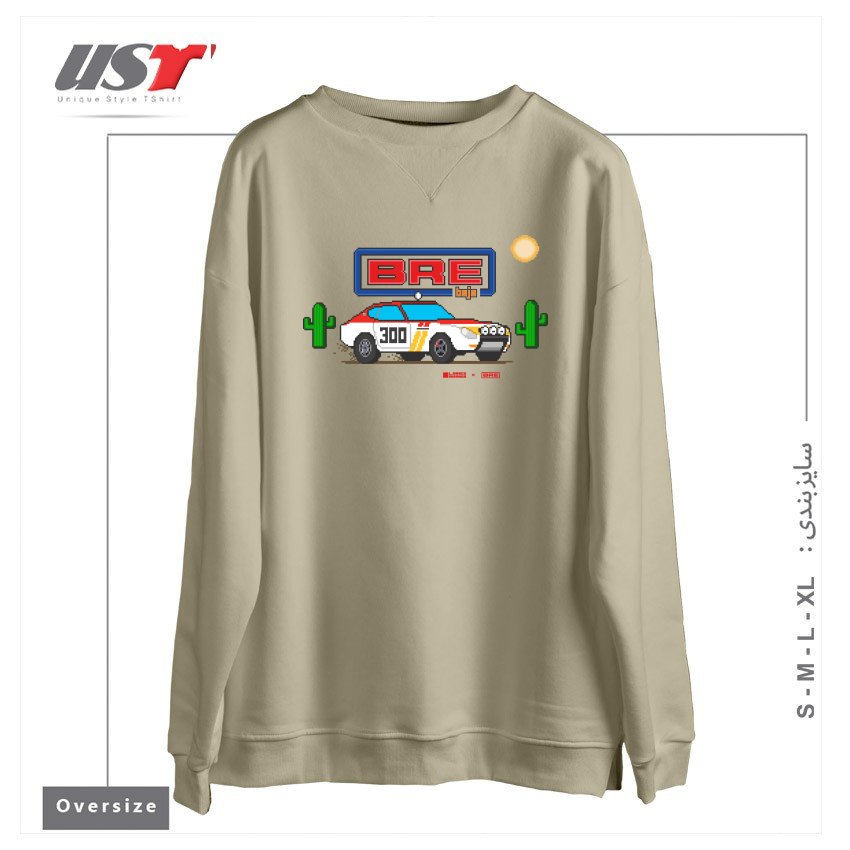 سوییشرت اورسایز طرح PIXEL 240Z BAJA #300 BRE - DATSUN SERIES