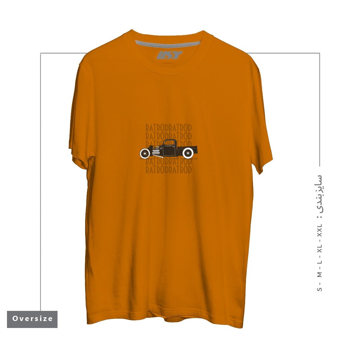 طرح RAT ROD HOT ROD T-SHIRT تیشرت اورسایزرنگ پرتغالی