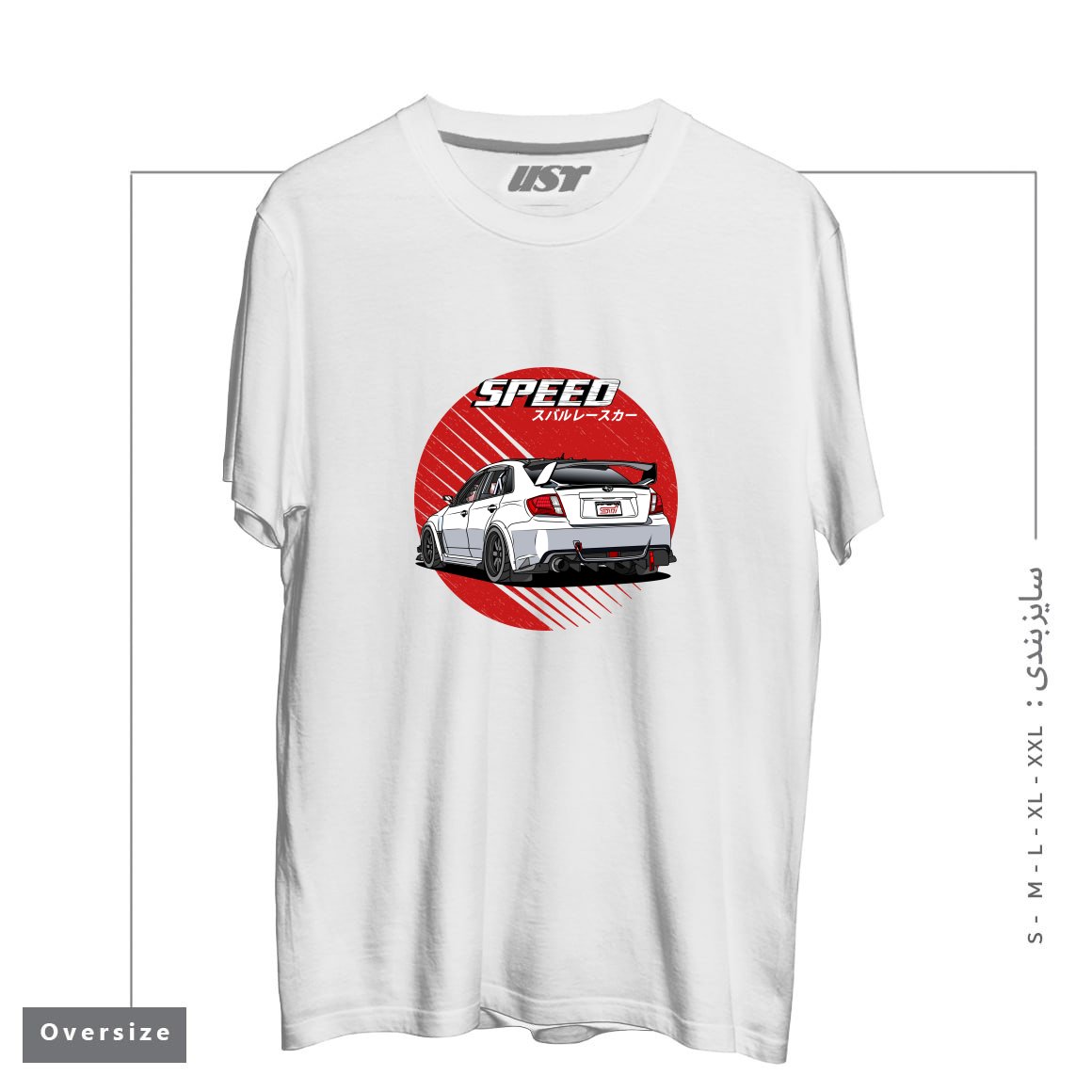 تیشرت اورسایز طرح SUBARU IMPREZA WRX STI 2009