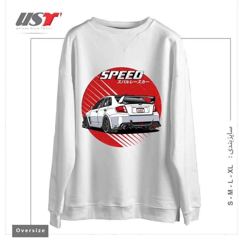 سوییشرت اورسایز طرح SUBARU IMPREZA WRX STI 2009