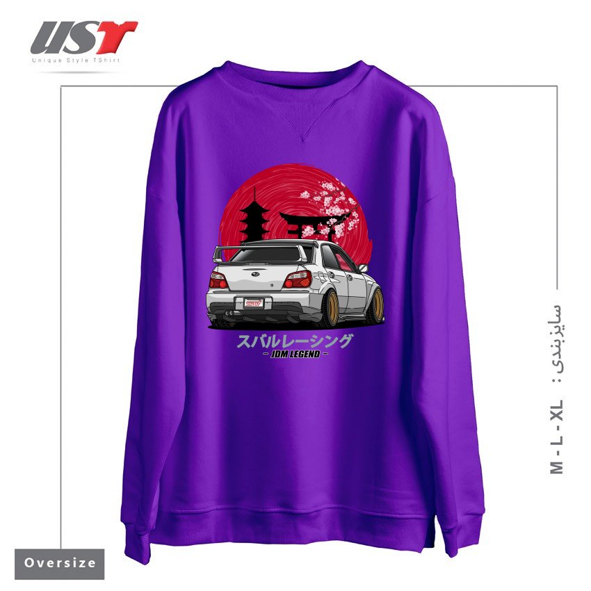 سوییشرت اورسایز طرح SUBARU IMPREZA WRX STI