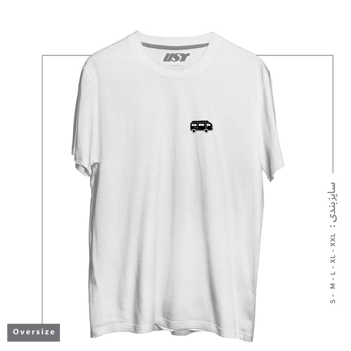 تیشرت اورسایز طرح VAN CAR211