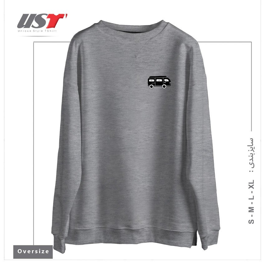 سوییشرت اورسایز طرح VAN CAR211