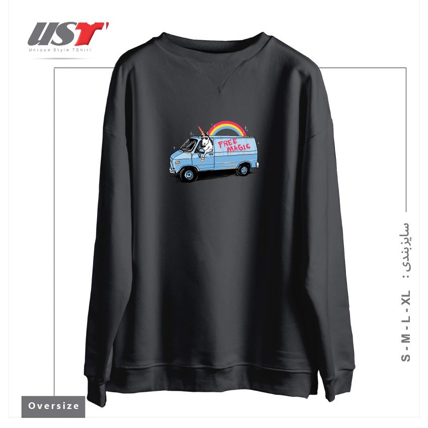 سوییشرت اورسایز طرح UNICREEP2122