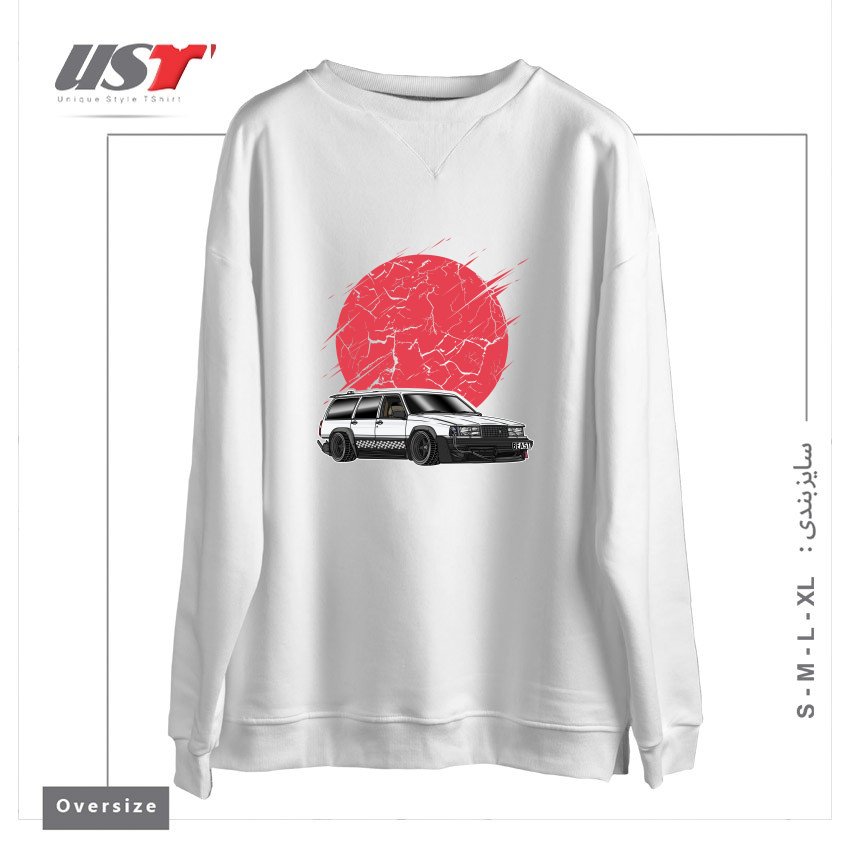 سوییشرت اورسایز طرح VOLVO 940 STREET RACING