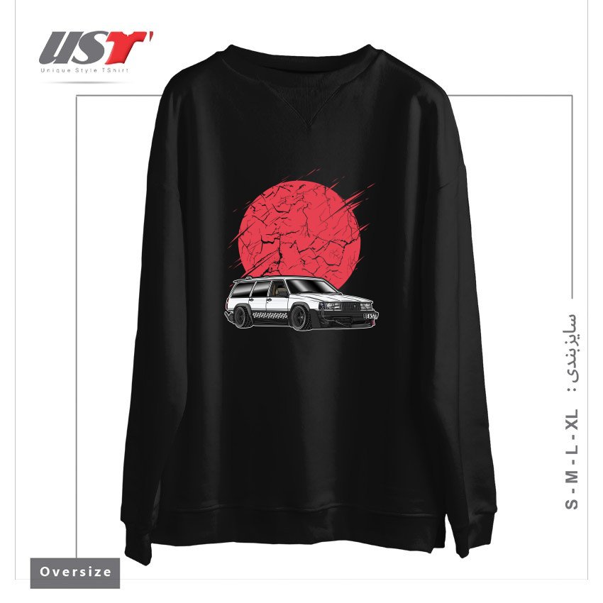 طرح VOLVO 940 STREET RACING سوییشرت اورسایزرنگ مشکی