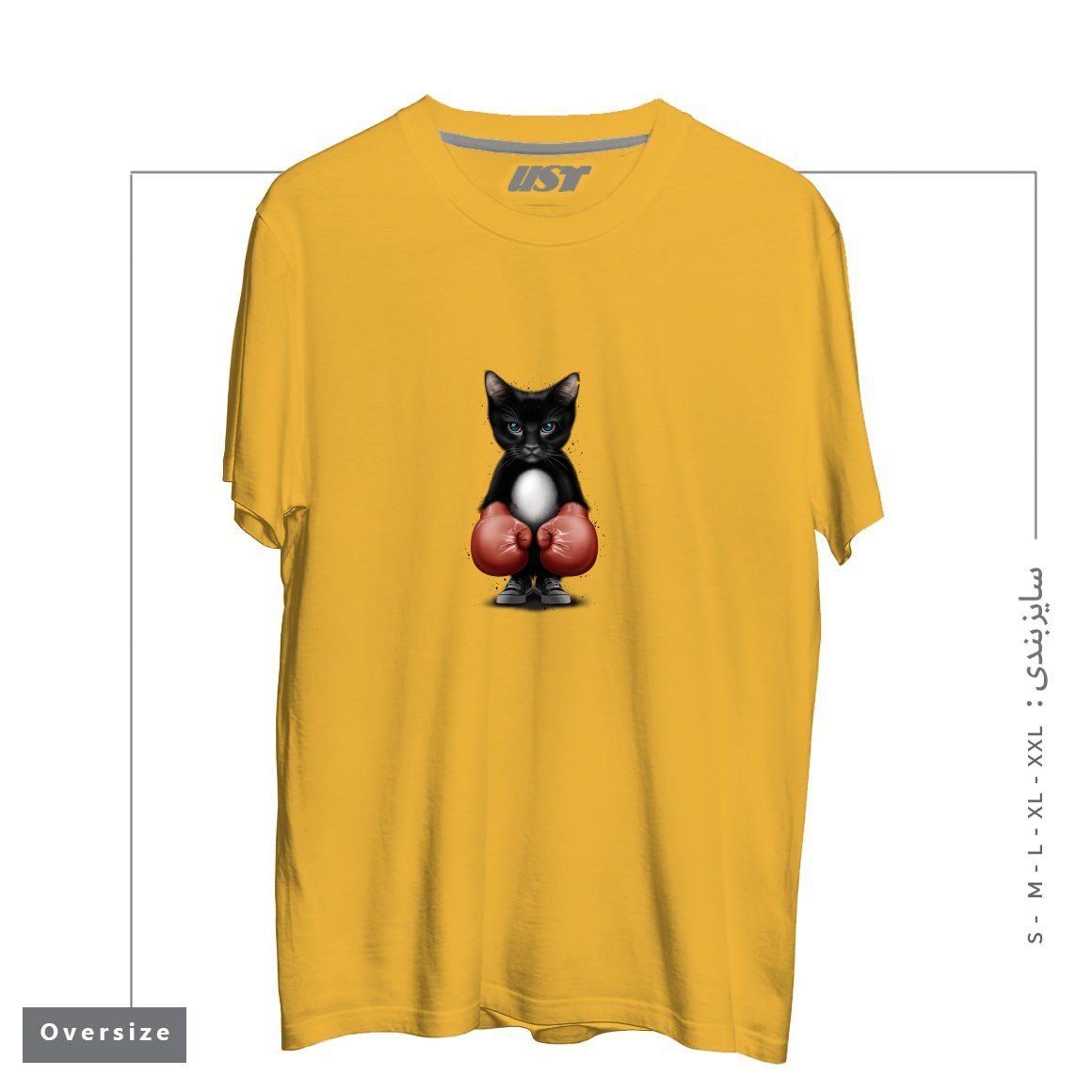 تیشرت اورسایز طرح BOXER CAT 2017
