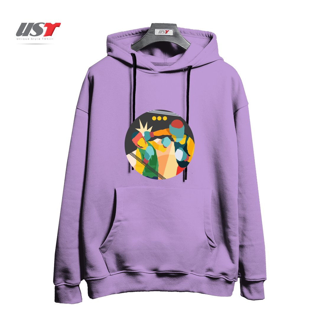 طرح BOXING هودی اورسایزرنگ یاسی