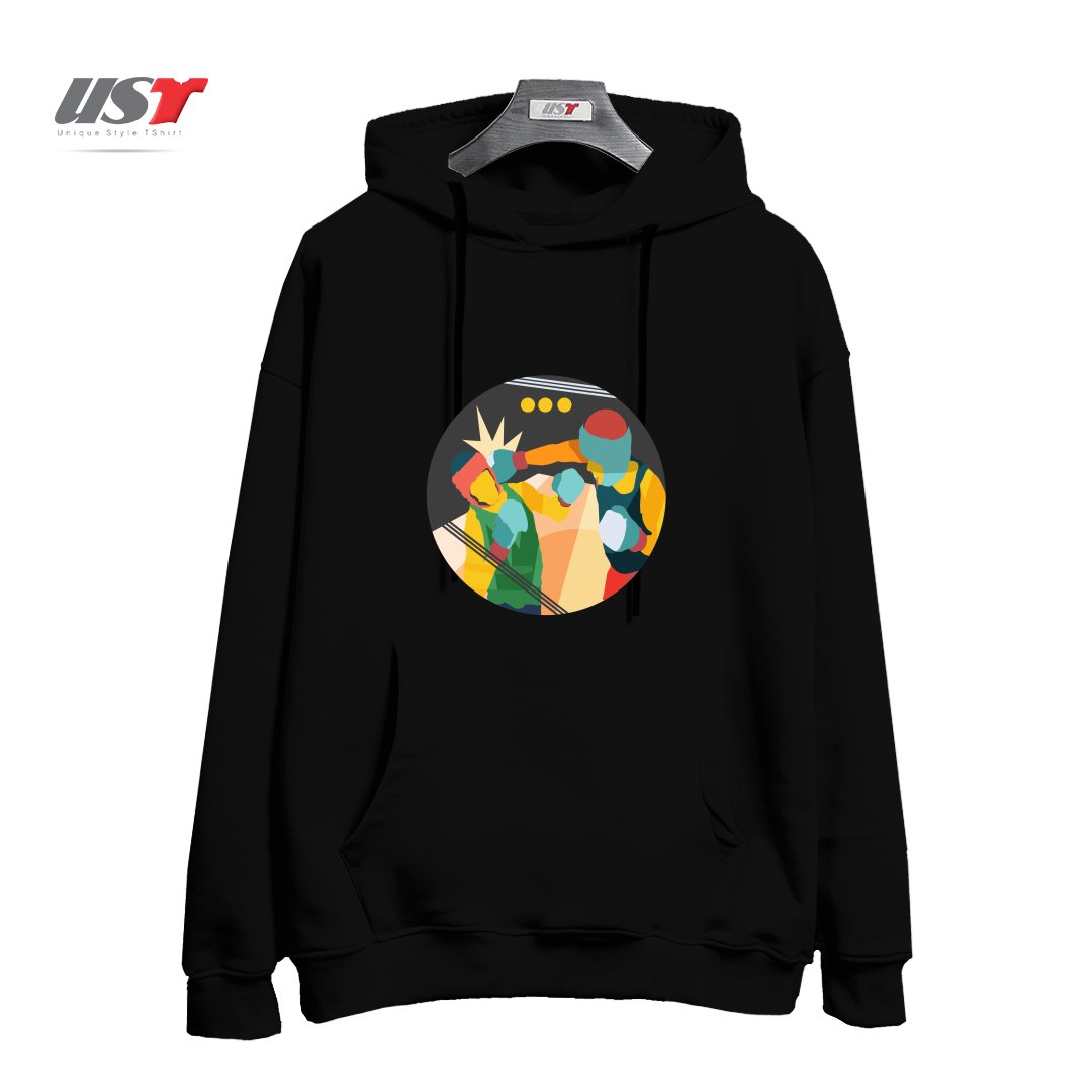 هودی اورسایز طرح BOXING