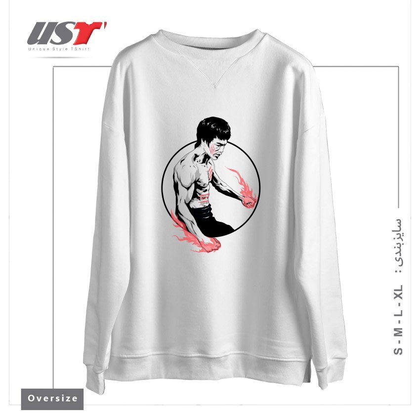 سوییشرت اورسایز طرح FIST OF FURY