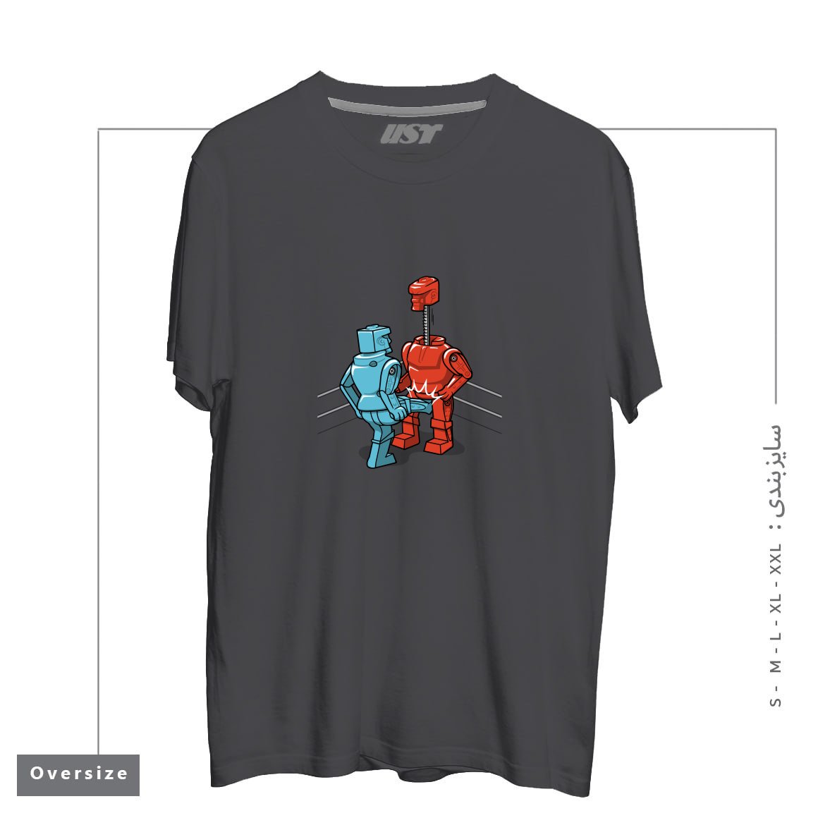 طرح MAKE LOVE NOT WAR1 تیشرت اورسایزرنگ دودی